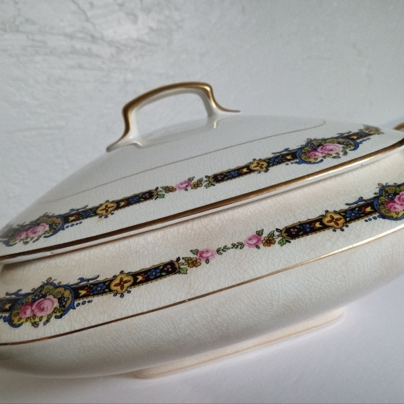Vintage Carrollton China Floral Vegetable Serving Dish - Picture 2 of 16